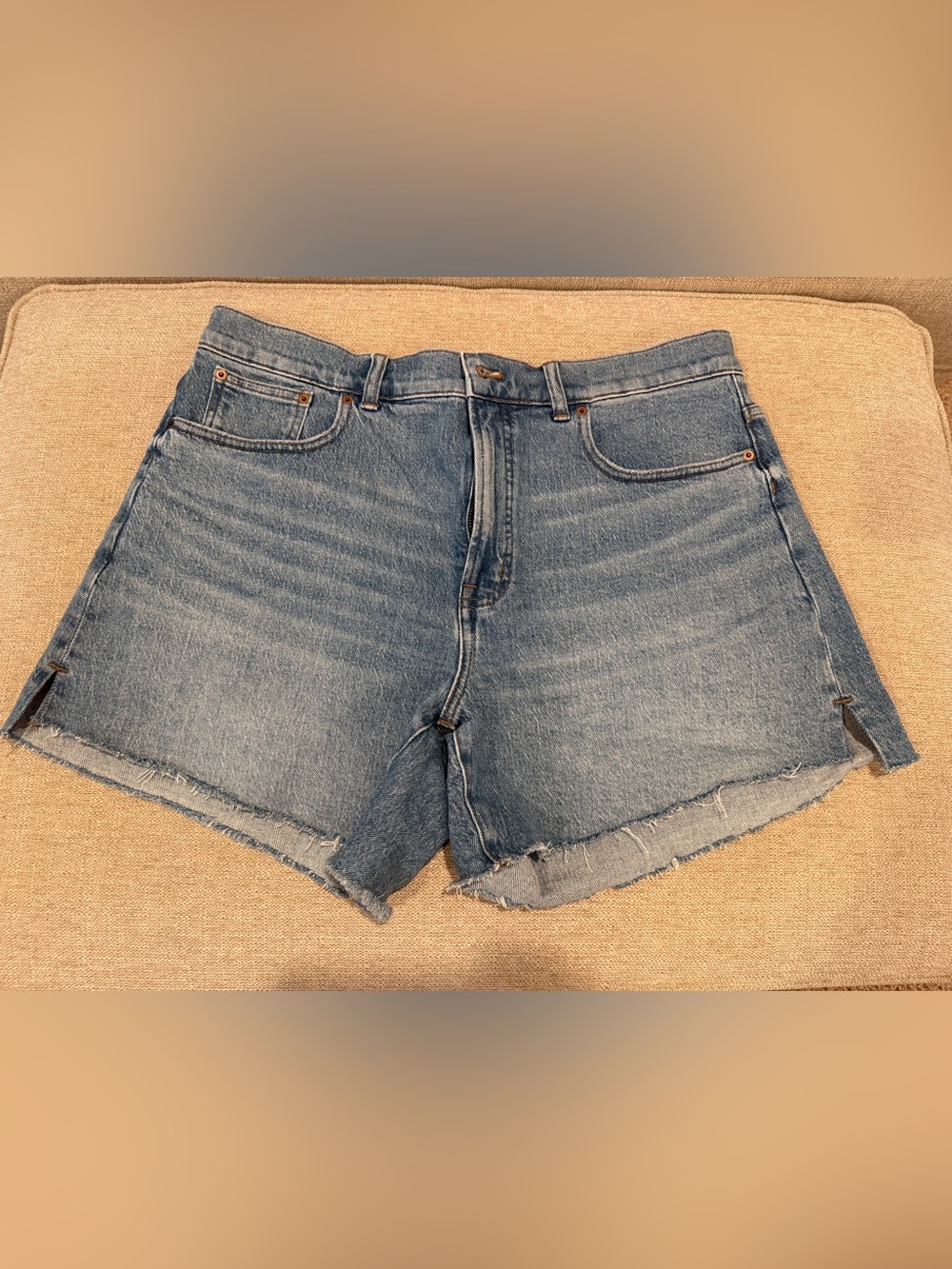 Madewell Classic Denim High-Rise Womenβs Shorts - Blue